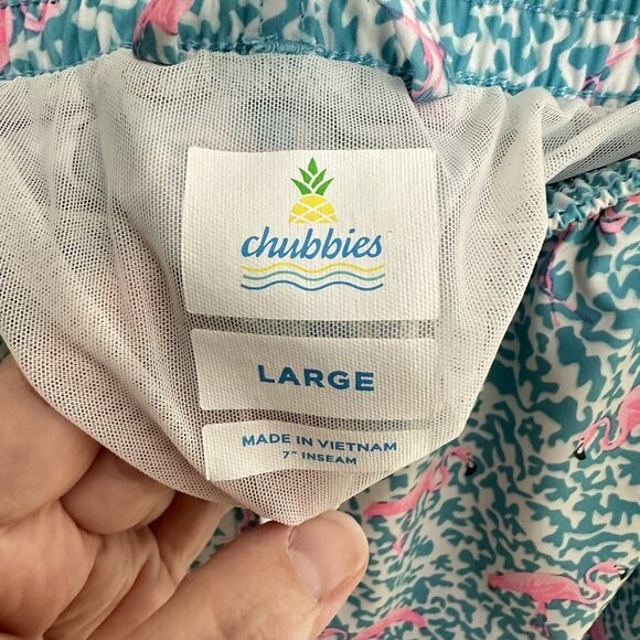 Chubbies Pink Flamingo Swim Trunks - Picture 9 of 9